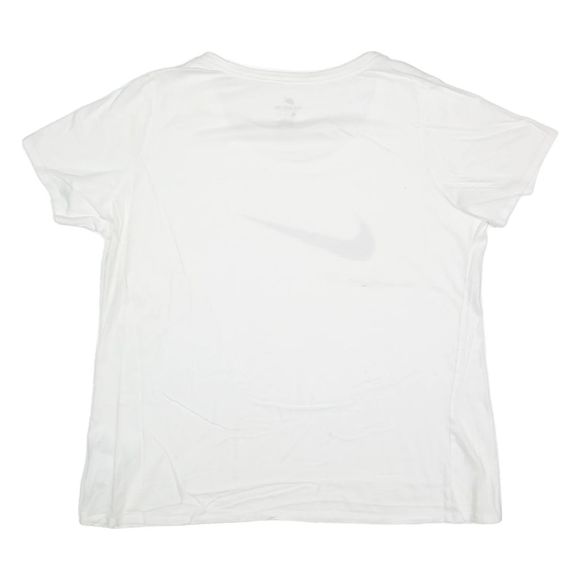 📦 NEW Women's Size XL NIKE Active Athletic Cut-Scoop Top/Tee White 940722-100 - Picture 2 of 4